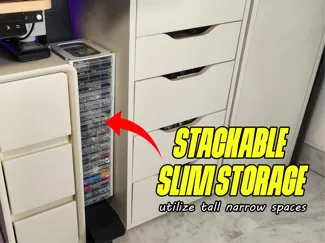 Slim Stackable Storage Drawers