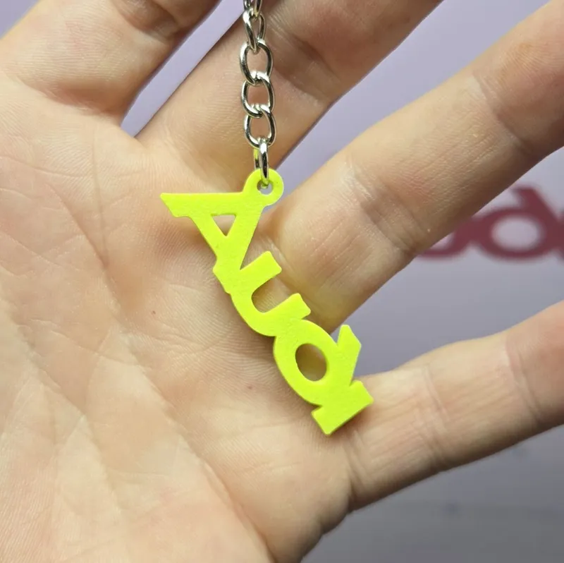Audi logo keychain