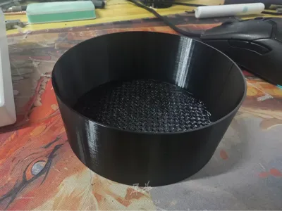 20cm diameter, 8cm hollow cylinder