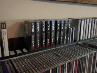 Cassette & Minidisc rack - screw or DIN rail