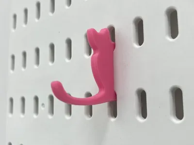 Cute Cat IKEA Hook-1 IKEA Skadis pegboard accessories compatible with original IKEA Skadis