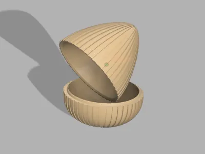 Decorative Easter Egg - Openable Design