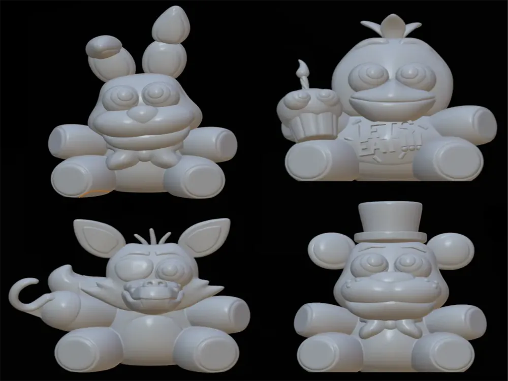 Fnaf Model Base Design Fnaf Plushies - Free 3D Print Model - MakerWorld