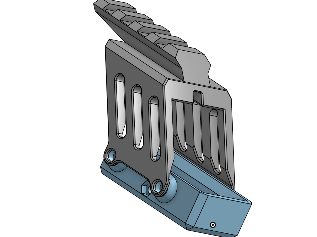Glock over barrel optic mount