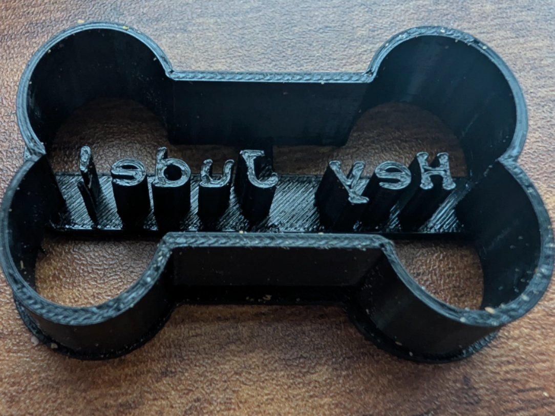 Customizable Dog Bone | Pressed Custom Message