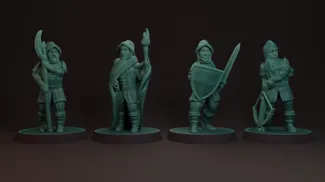 Town guard FDM supportless