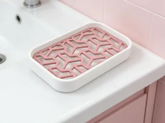 肥皂盒 可拆卸 可沥水 可爱盒子肥皂架 旅行肥皂盒 香皂盒 香皂架 不积水 加大尺寸 带排水 海绵架