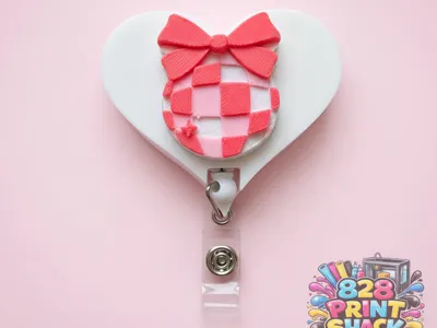 Heart Shaped badge reel holder