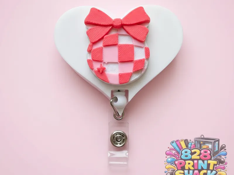 Heart Shaped badge reel holder