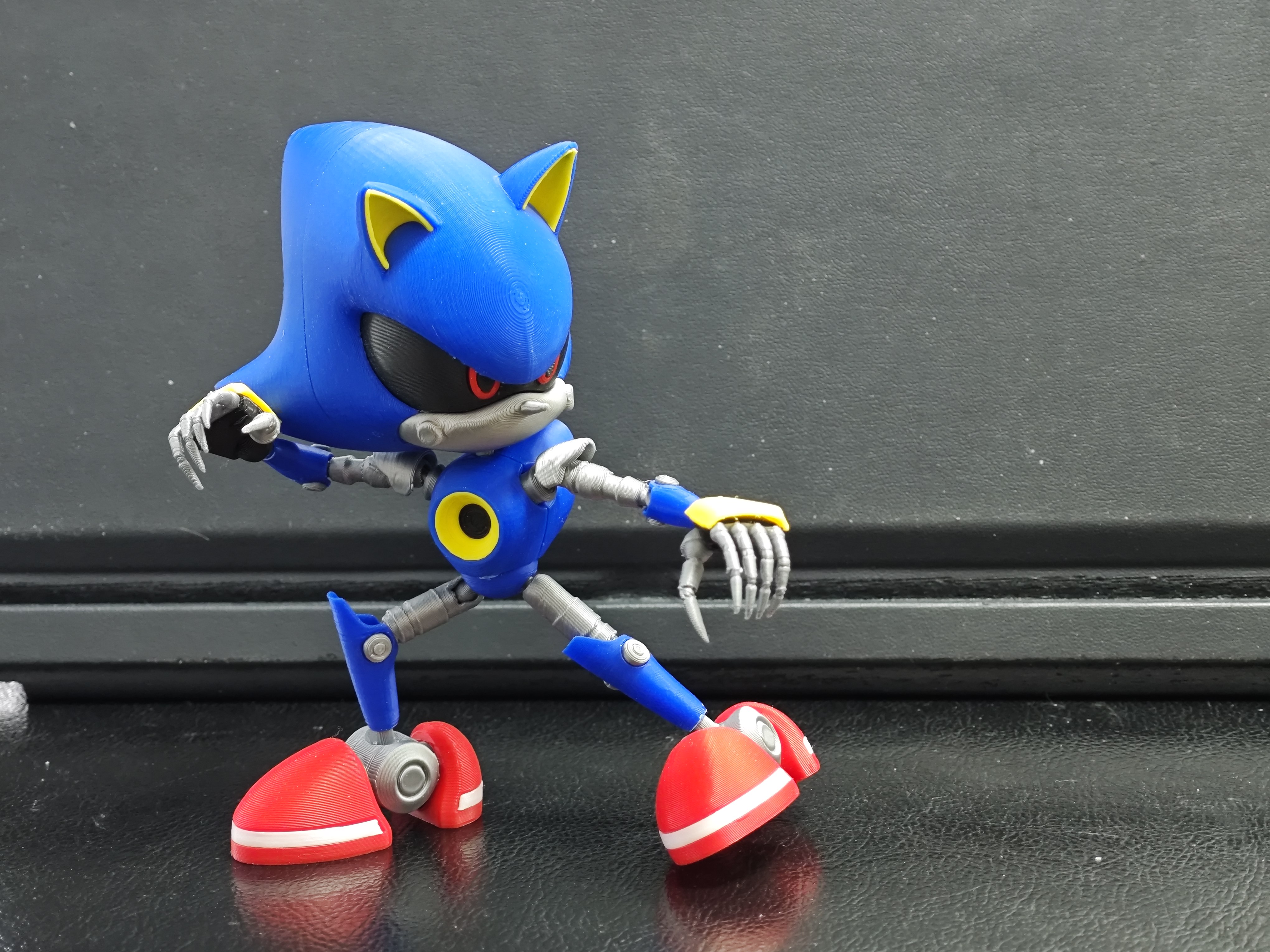 3Dプリント メタルソニック関節可動フィギュア（色分けパーツ、AMS不要