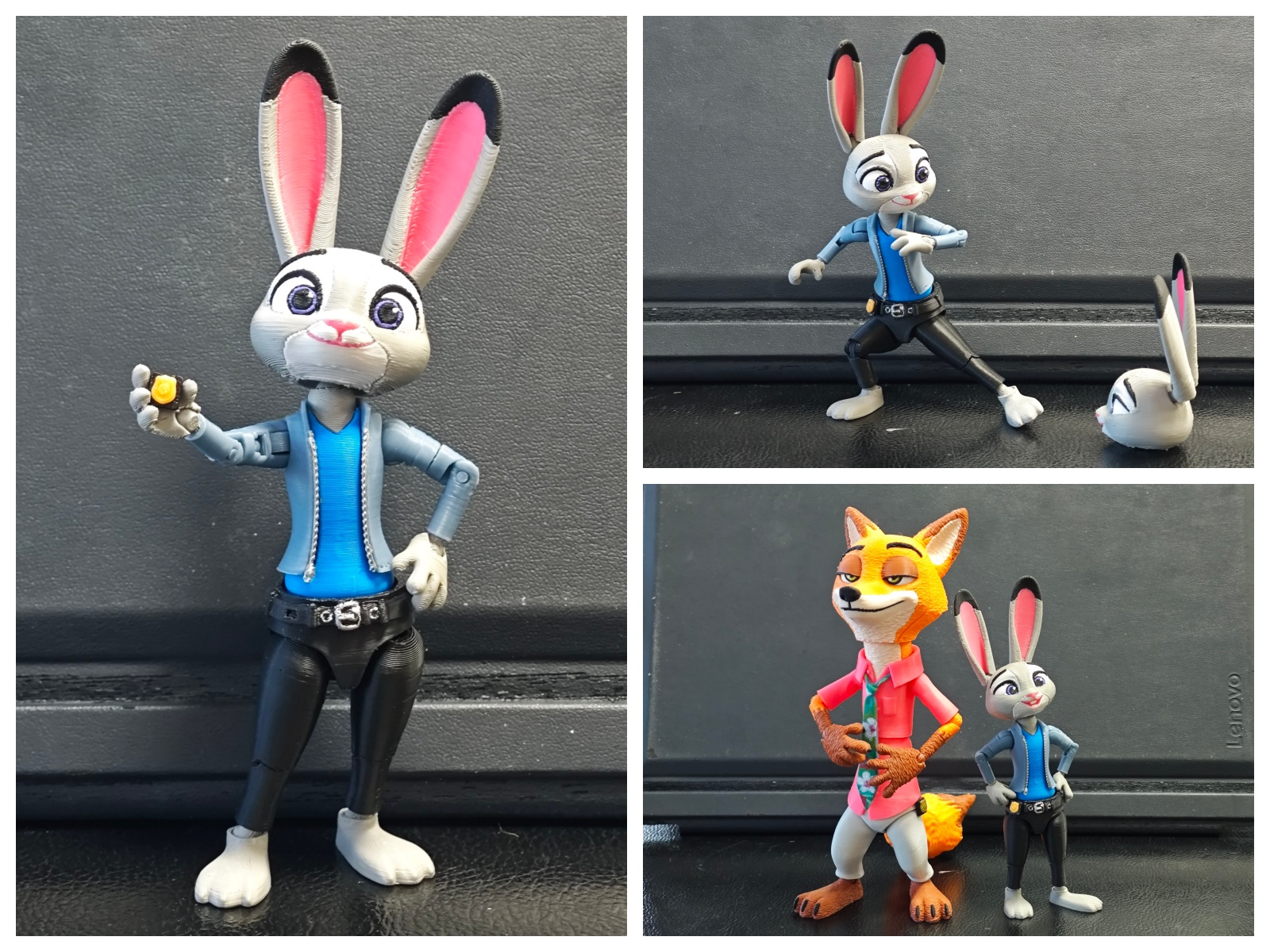 疯狂动物城2 兔朱迪Judy Hopps 关节可动人偶