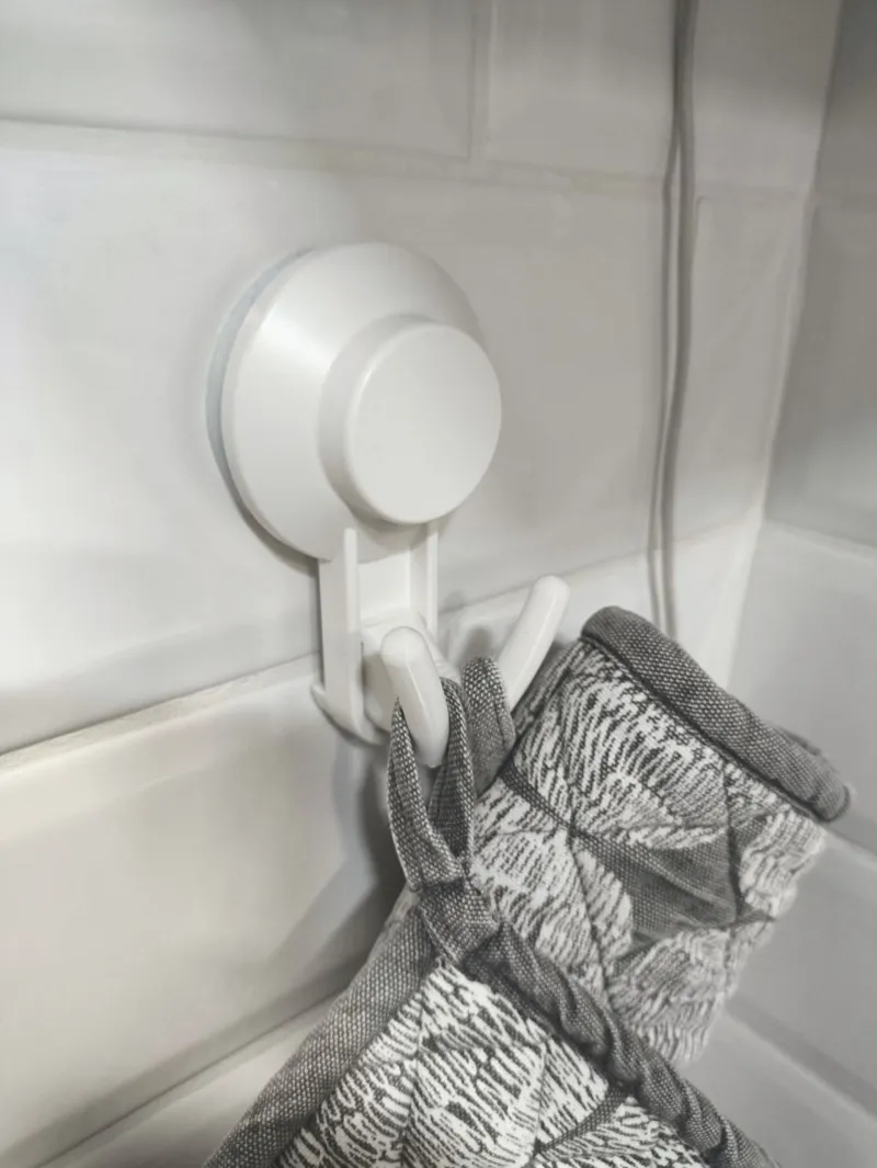 Hack TISKEN Ikea single hook and double hook.