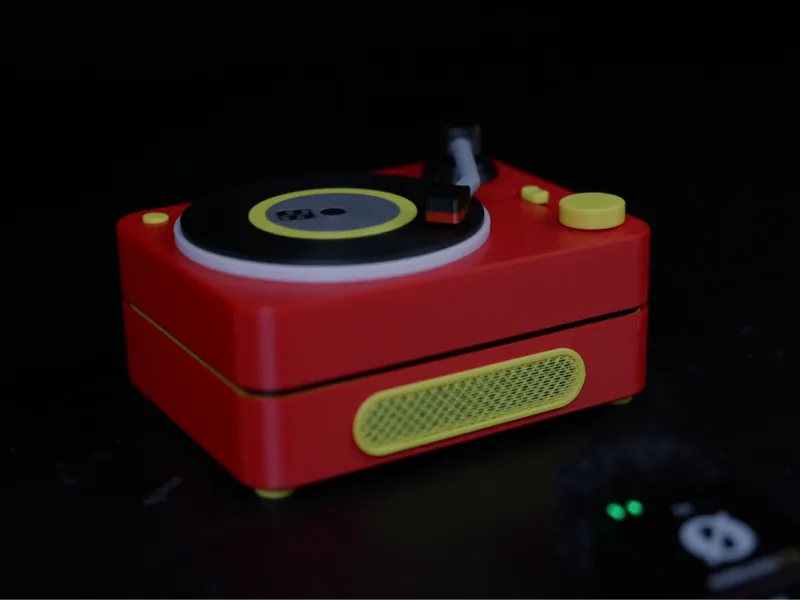 黑胶唱机KeLeBox底座（电池+扬声器）