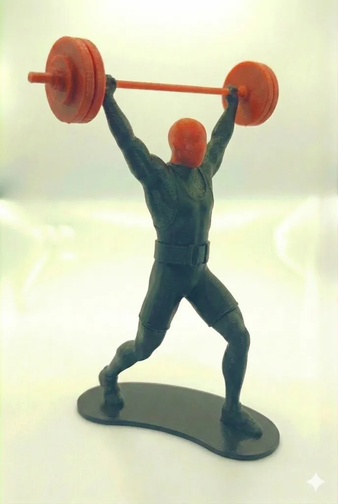 Weightlifting Athlete Minimalist Square