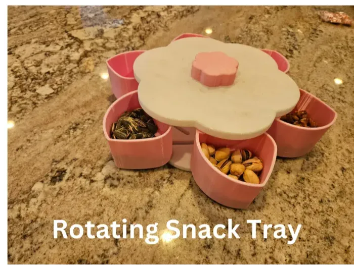 ROTATING SNACK TRAY