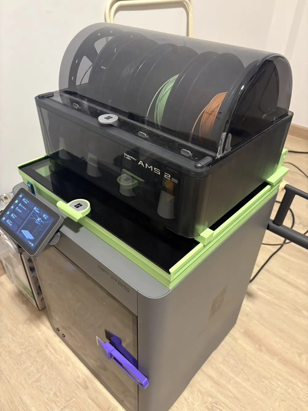 P2S AMS Flipper for Riser - Free 3D Print Model - MakerWorld