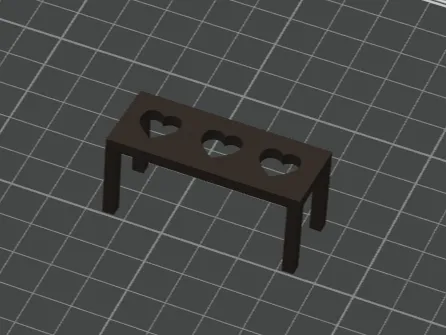 Taburete para decorar un regalo
