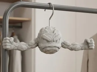 Geodude Wall Hook-Pokémon Inspired Clothes Hanger