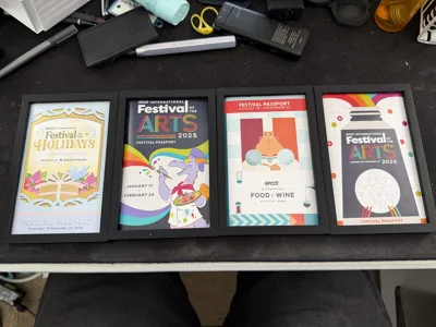 EPCOT Festival Passport Display Frames