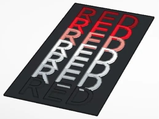 Red Gradiant Sign