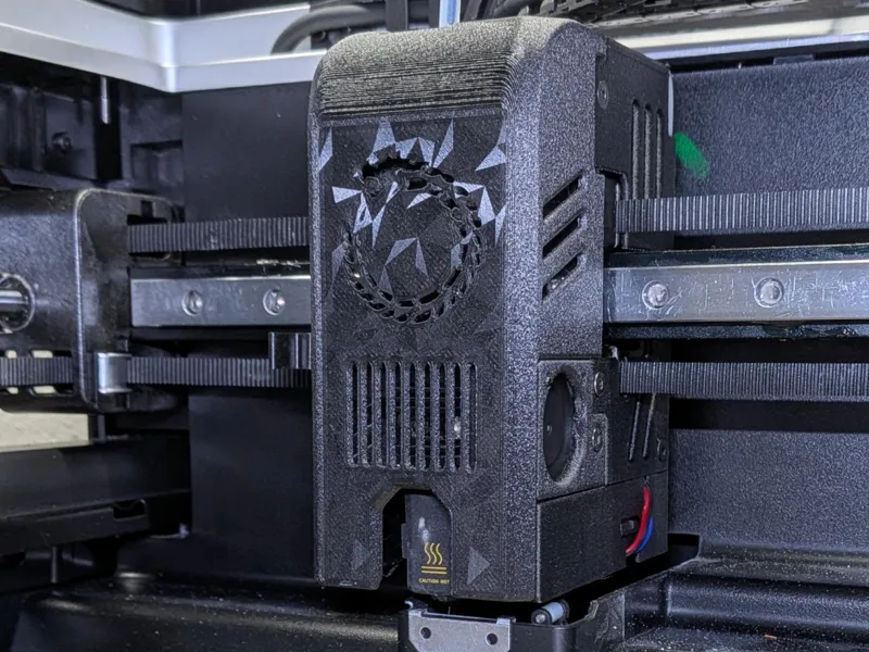 Qidi Q2 fan duct with custom front cover.