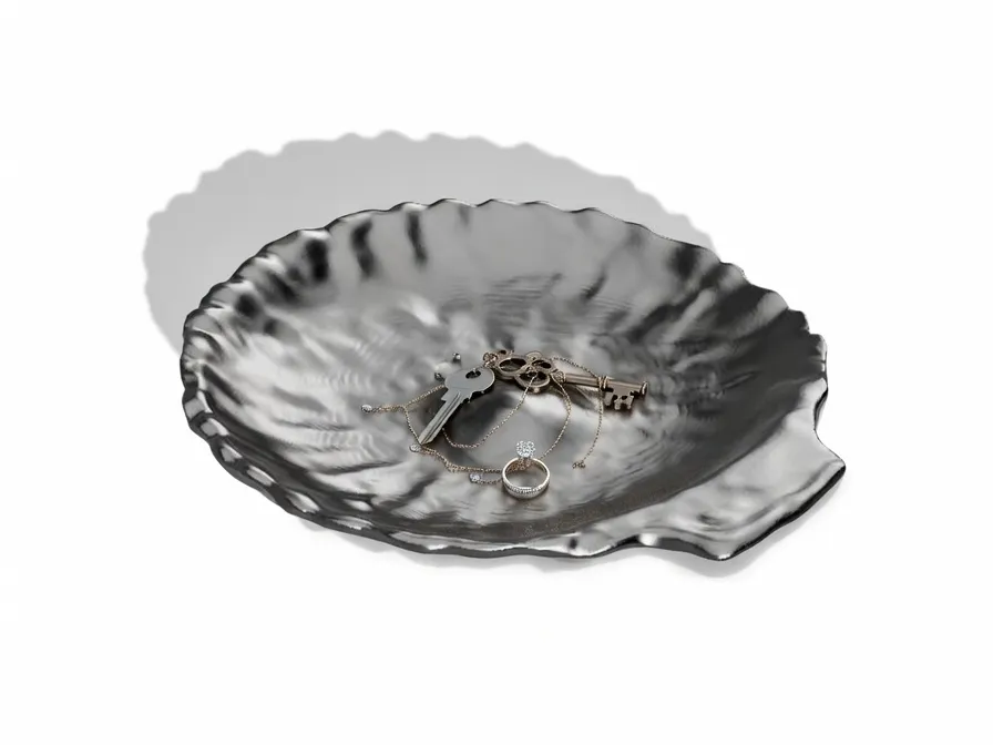 Keys and Jewelry bowl in clam/shell style - Free 3D Print Model ...