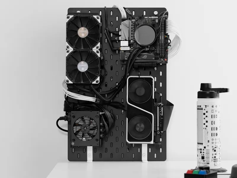 Ikea SKADIS Pegboard ITX PC Component Mounts