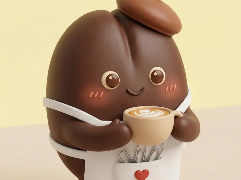 Barista Bean - Pen Holder & Desk Toy
