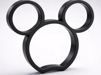 Mickey head for headband