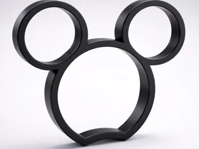 Mickey head for headband