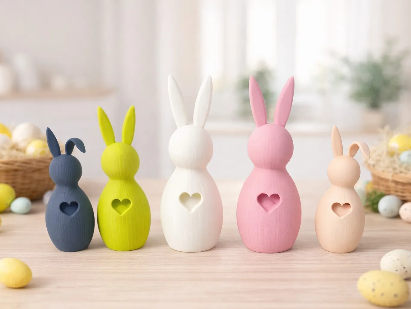 Cute Easter Bunny in an Egg - Free 3D Print Model - MakerWorld