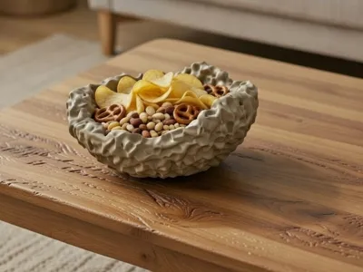 Lava Stone Bowl Coral