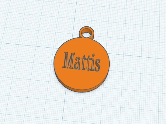 Schlüsselanhänger mit dem Namen Mattis 