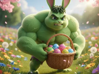 Easter egg hulk marvel hero