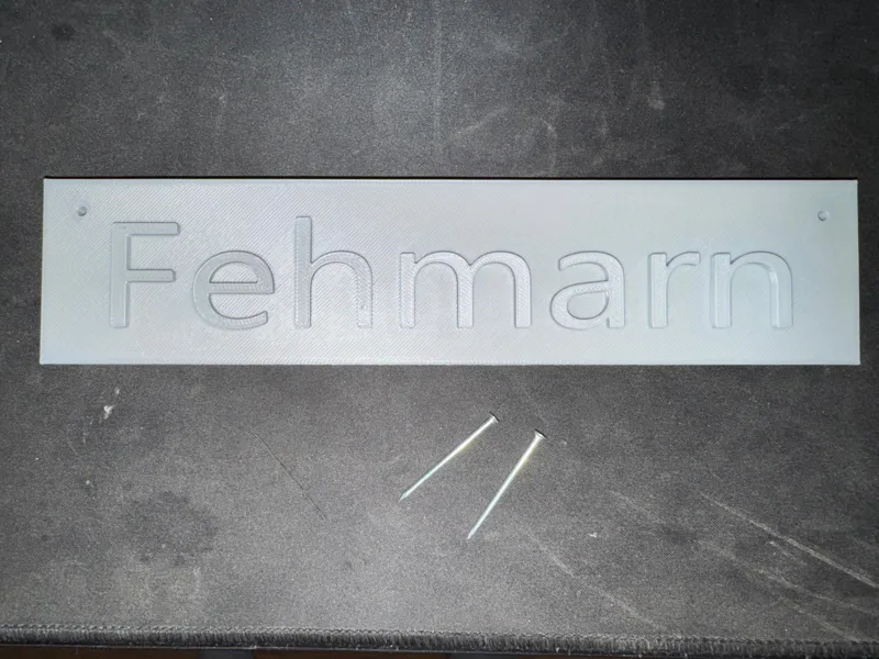Fehmarn Schild zum Aufhängen
