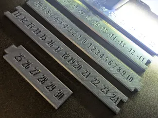 Compteur / réglette pour nombres relatifs 