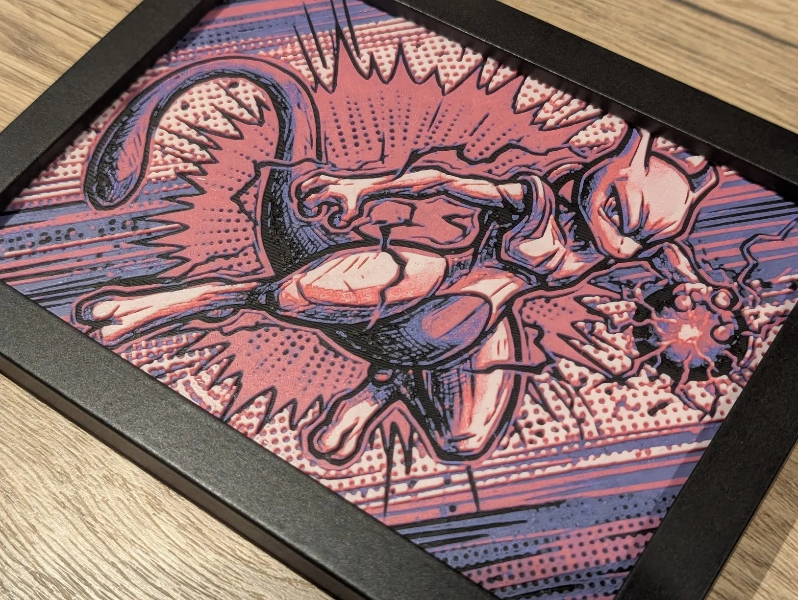 Mewtwo Hueforge 7x5 - Free 3D Print Model - MakerWorld