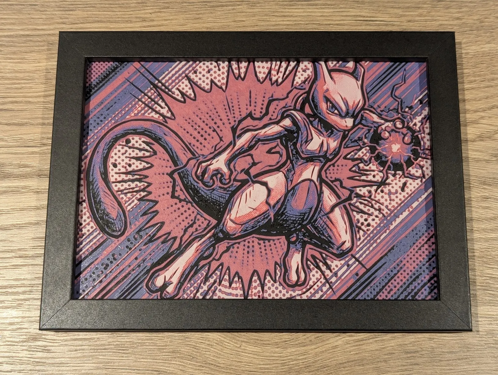 Mewtwo Hueforge 7x5 - Free 3D Print Model - MakerWorld