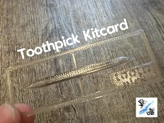 Toothpick Kit-card - 11m25s, 1.27grams