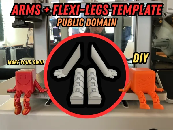 Gabarit de bras et jambes flexibles pour figurine assise