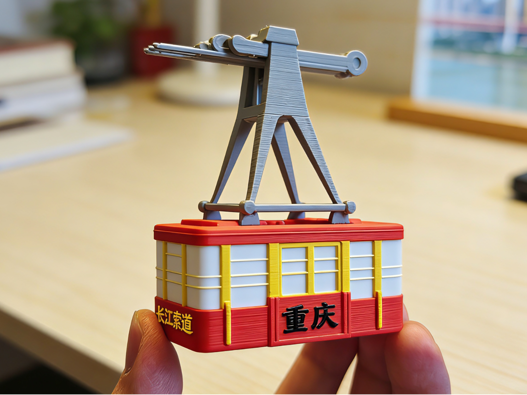 重庆长江索道微缩模型
