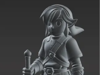 Zelda with sword