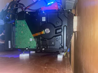 dual hdd rack with fan