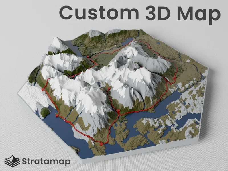 Custom 3D Map | Stratamap