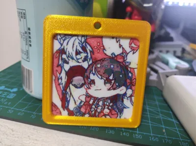 Simple disposable photo frame (Lumina-Layers multi-color printing 60*60*2 adapted)