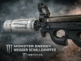 Airsoft CCW14mm Monster Energy silencer adapter