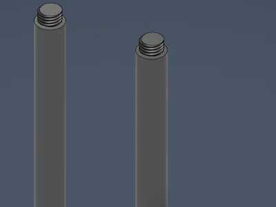 Threaded rod and cap files
