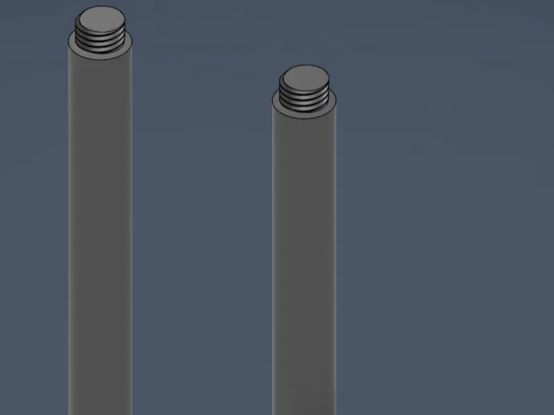 Threaded rod and cap files