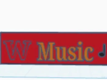 W music sign