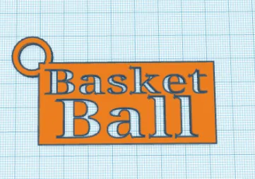 basket ball keyring